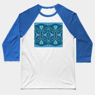 Ocean Botanical Mandala Baseball T-Shirt